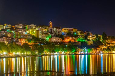 Kastoria, Greec gece görünümü