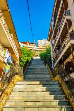 Kastoria, Greec dik merdiven