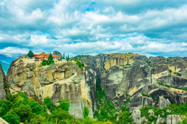 Meteora, Greec Kutsal Teslis Manastırı
