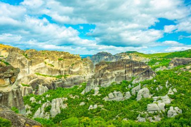 Rock pinnacles Meteora, Greec