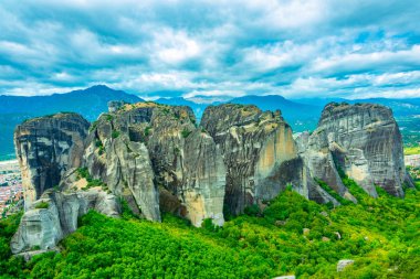 Rock pinnacles Meteora, Greec