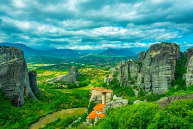 Manastır Roussanou, Saint Nicholas Anapavsa ve Meteora, Greec büyük meteor Manastırı