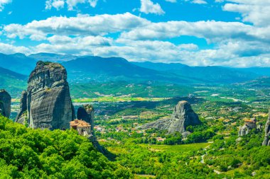Manastır Roussanou ve Saint Nicholas Anapavsa Meteora, Greec