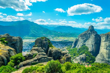 Rock pinnacles Meteora, Greec