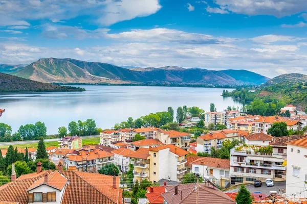 Vista Aérea Kastoria Greec — Fotografia de Stock