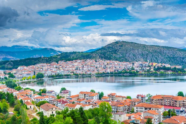 Vista Aérea Kastoria Greec — Fotografia de Stock