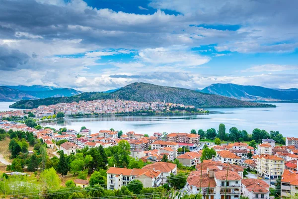 Vista Aérea Kastoria Greec — Fotografia de Stock