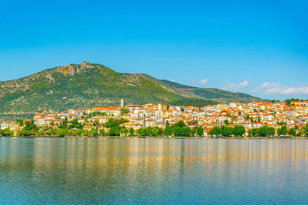 Strandpromenade Von Kastoria Griechenland — Stockfoto