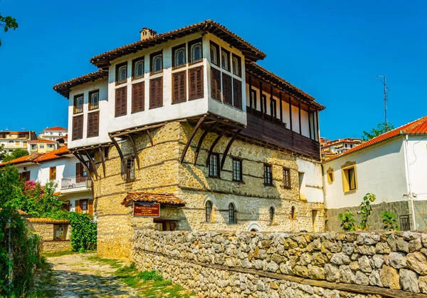Alte Hölzerne Villen Kastoria Griechenland — Stockfoto