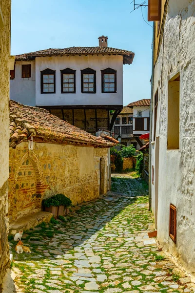 Antiguas Mansiones Madera Kastoria Greec — Foto de Stock