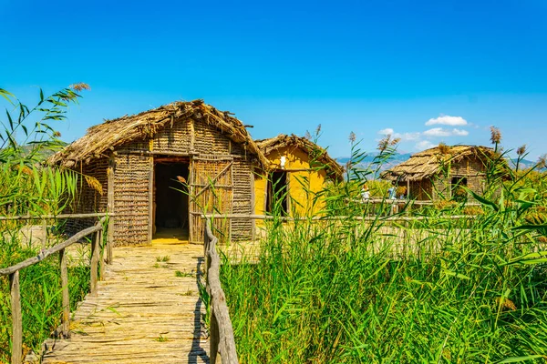 Pueblo Reconstruido Choros Proistorikos Dispilio Greec — Foto de Stock