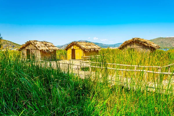 Pueblo Reconstruido Choros Proistorikos Dispilio Greec — Foto de Stock