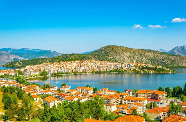 Waterkant Van Kastoria Griekse — Stockfoto
