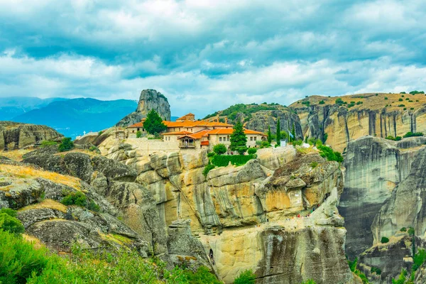 Αγίας Τριάδος Μονή Των Μετεώρων Greec — Φωτογραφία Αρχείου