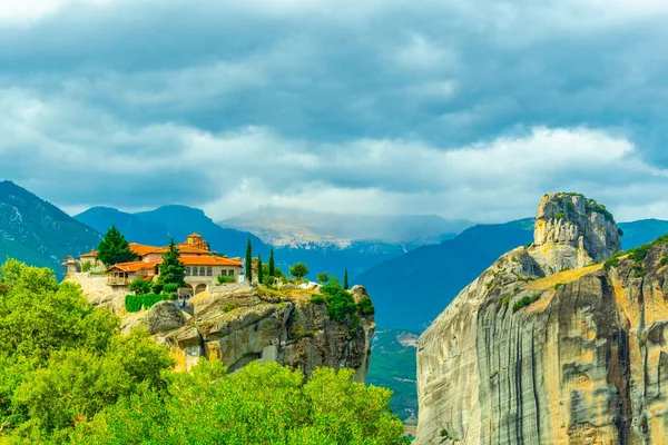 Αγίας Τριάδος Μονή Των Μετεώρων Greec — Φωτογραφία Αρχείου