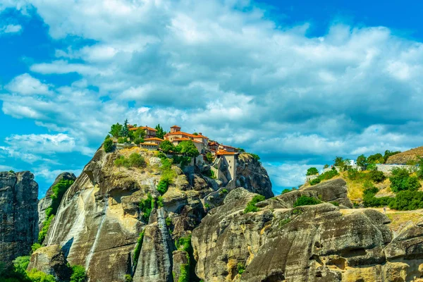 Klasztor Meteora Spędzeniu Wielki Meteor — Zdjęcie stockowe