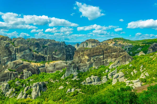 Rock Pinnacles Meteora Greec — Stok fotoğraf