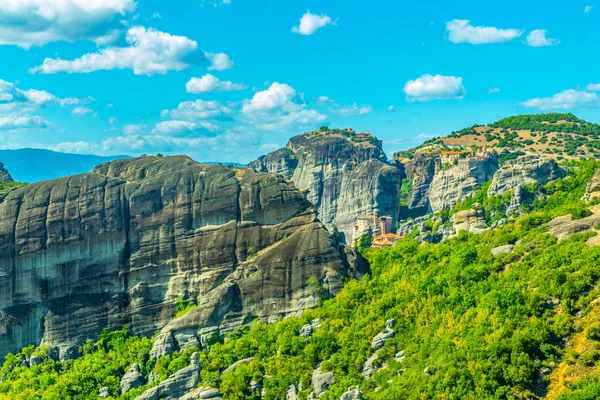 Kolostorok Varlaam Vannak Nagy Meteor Kolostor Meteora Greec — Stock Fotó