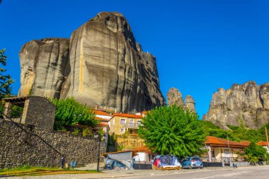 Kastraki köyde Greec görünümünü
