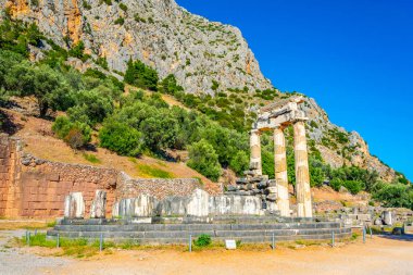 Harabeleri, Tapınağı, Athena Pronaia Delphi, Greec