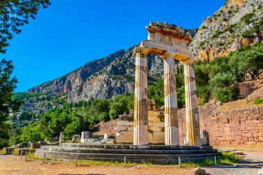 Harabeleri, Tapınağı, Athena Pronaia Delphi, Greec