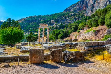 Harabeleri, Tapınağı, Athena Pronaia Delphi, Greec