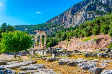 Harabeleri, Tapınağı, Athena Pronaia Delphi, Greec