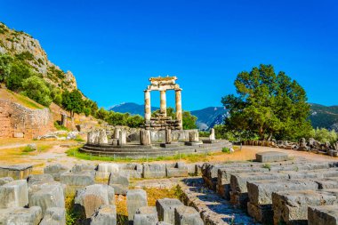 Harabeleri, Tapınağı, Athena Pronaia Delphi, Greec