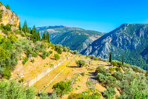 Harabeleri, Tapınağı, Athena Pronaia Delphi, Greec