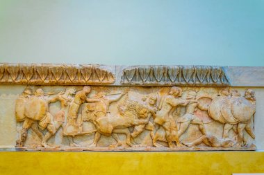 Delphi, Yunanistan, 13 Eylül 2017: İç Tarih Müzesi Delphi, Greec