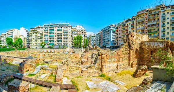 希腊塞萨洛尼基 2017年9月8日 希腊塞萨洛尼基皇宫的废墟 — 图库照片