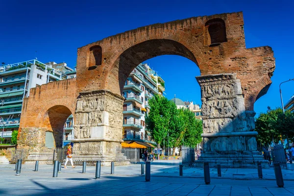 Selanik Yunanistan Eylül 2017 Galerius Ayrıntı Kemer Thessalonik — Stok fotoğraf