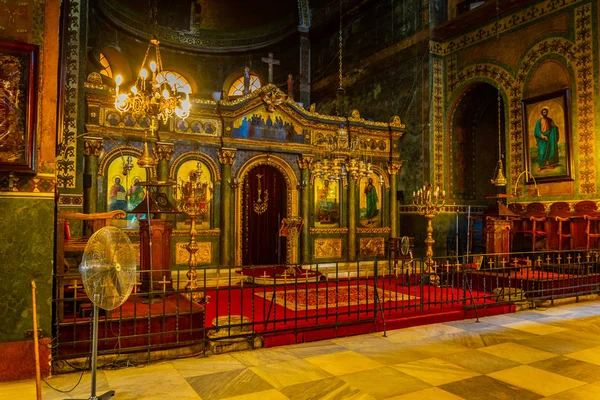 Thessaloniki Griekenland September 2017 Interieur Van Hagia Sophia Kerk Thessaloniki — Stockfoto