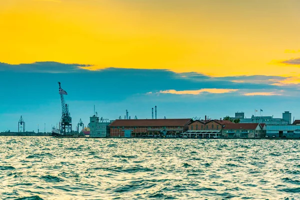 Thessaloniki Grecja Września 2017 Widok Odnowiony Portu Salonikach Spędzeniu — Zdjęcie stockowe