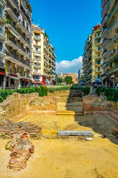 Selanik Yunanistan Eylül 2017 Selanik Merkezinde Greec Mparatorluk Sarayı Kalıntıları — Stok fotoğraf