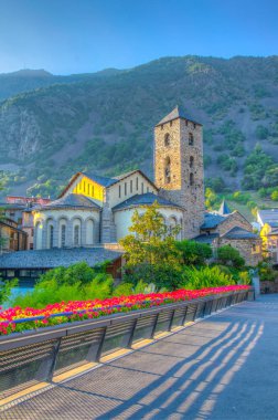 Saint Stephen church in Andorra la Vell clipart