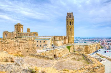 Lleida, Spai 'deki La Seu Vella katedrali.