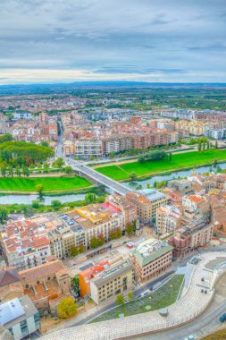 Castillo de la Suda, Lleida, Spai 'deki La Seu Vella katedrali yakınlarında.