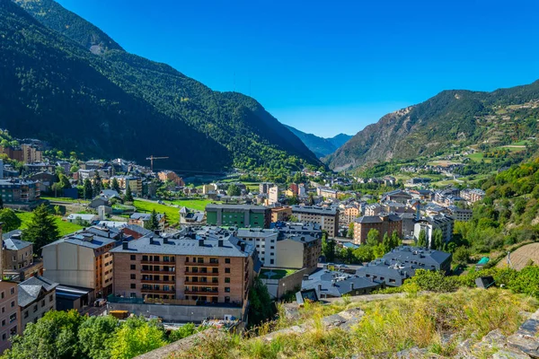 Vue Aérienne Encamp Andorre — Photo