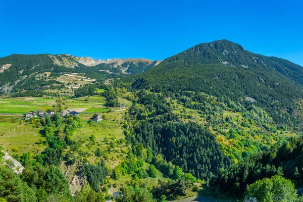 Ein Kleines Dorf Den Abhängen Der Pyrenäen Andorr — Stockfoto