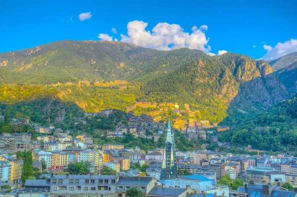 Andorra Vell Havadan Görünümü — Stok fotoğraf