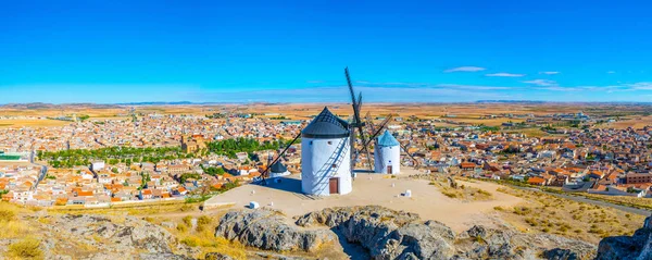 Traditional White Windmills Consuegra Spai — Stock Photo, Image