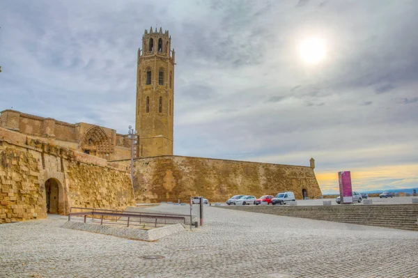 Καθεδρικός Ναός Seu Vella Στη Lleida Spai — Φωτογραφία Αρχείου