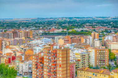 Castillo de la Suda, Lleida, Spai 'deki La Seu Vella katedrali yakınlarında.