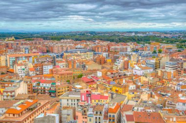 Castillo de la Suda, Lleida, Spai 'deki La Seu Vella katedrali yakınlarında.