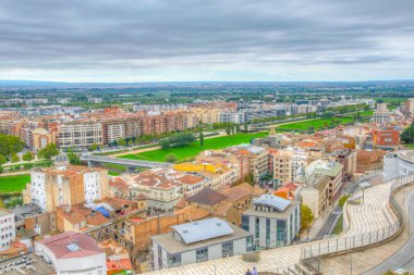 Castillo de la Suda, Lleida, Spai 'deki La Seu Vella katedrali yakınlarında.