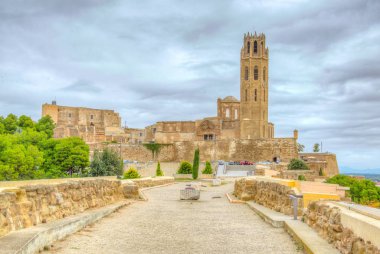 Lleida, Spai 'deki La Seu Vella katedrali.