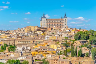 Cityscape Alcazar Kalesi'nin, Spai hakim bir Toledo