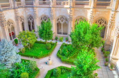 Monasterio de San Juan de los Reyes, Toledo, Spai, yeşil avlu
