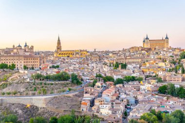 Cityscape Toledo, Spai gün batımı görünümü